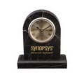 Large Tomb clock w/Base - Black Zebra